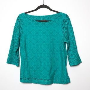 Banana Republic | Long Sleeve Lace Top, 10